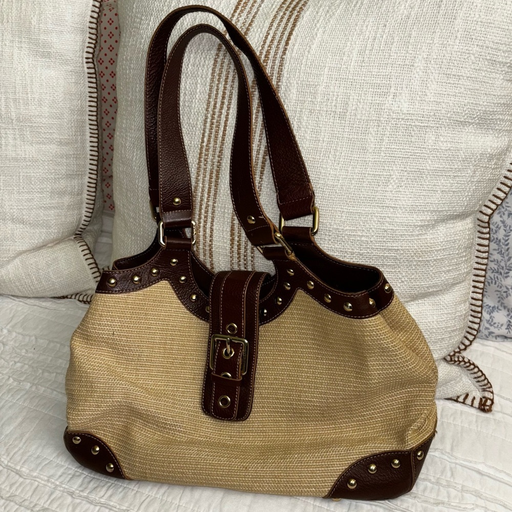 The Sak Pink Label Natural/Brown Strap Purse